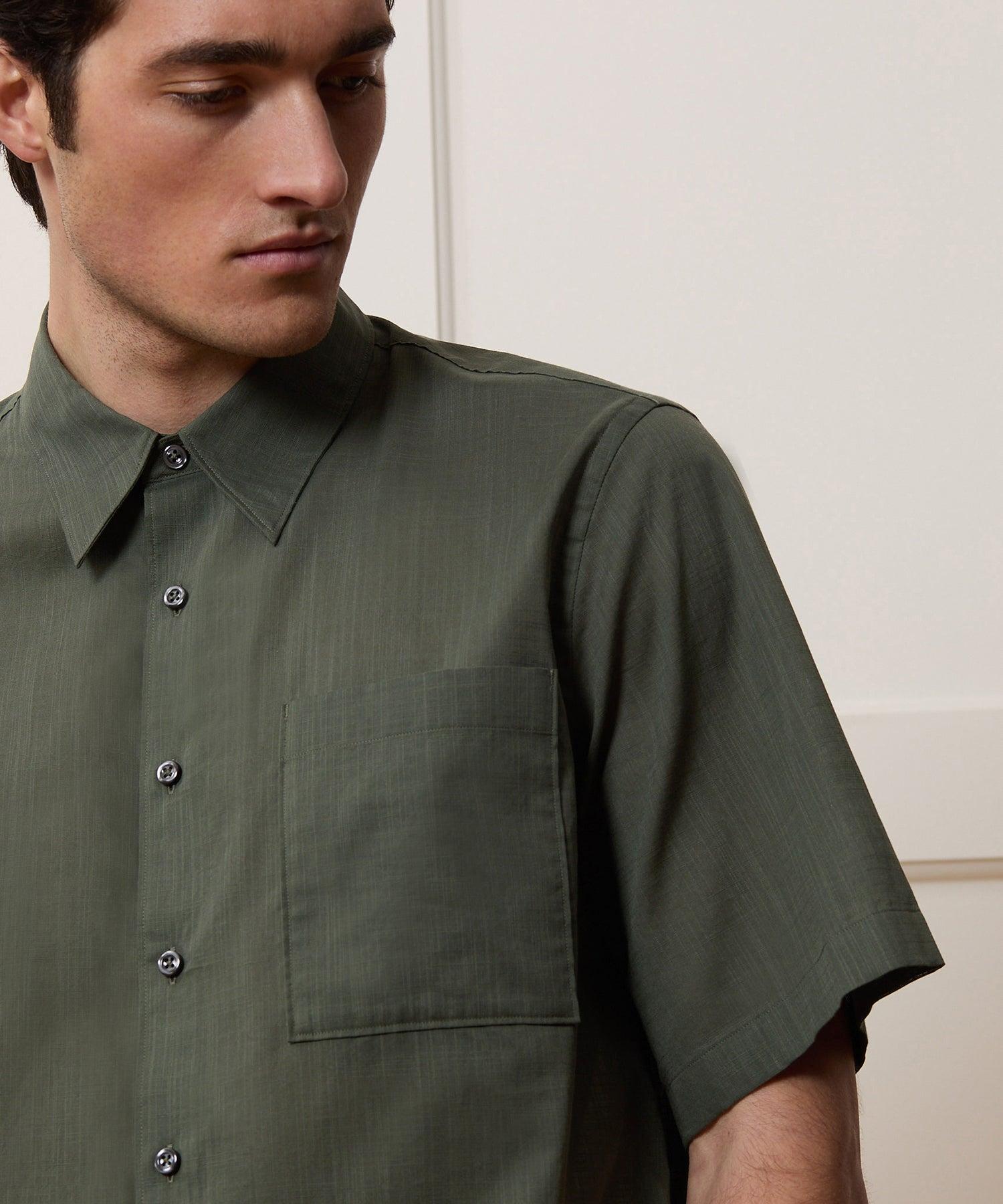 Relaxed Summerweight Point Collar Shirt Product Image