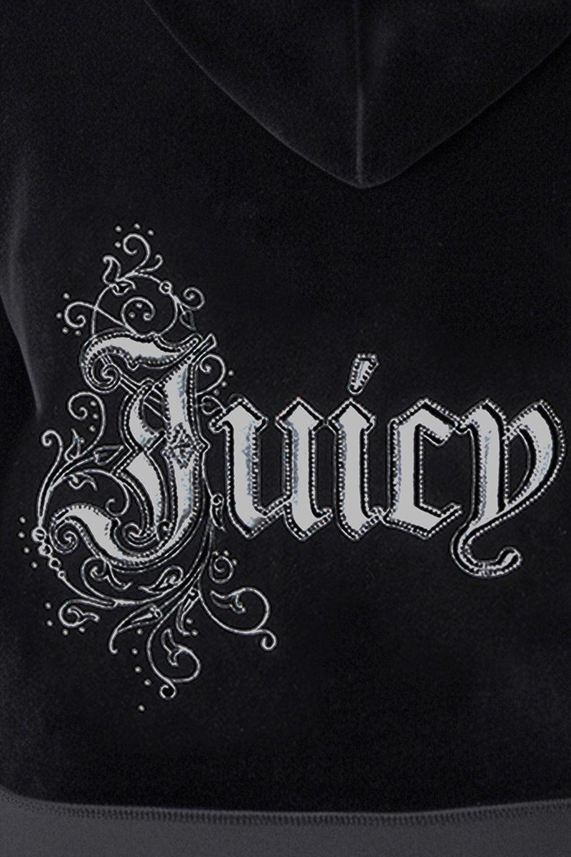 Plus-Size Monogram Heritage Cotton Velour Hoodie Product Image