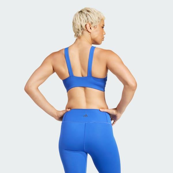 adidas All Me Luxe Medium-Support Bra Core Black 2XS C-D Womens Product Image