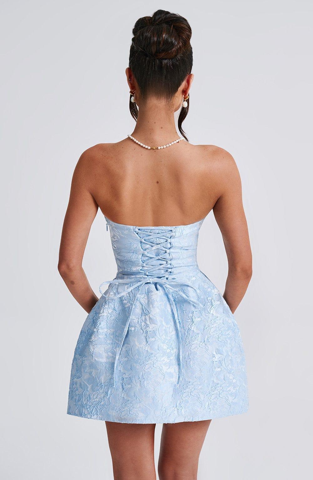 Elenora Mini Dress - Blue Product Image