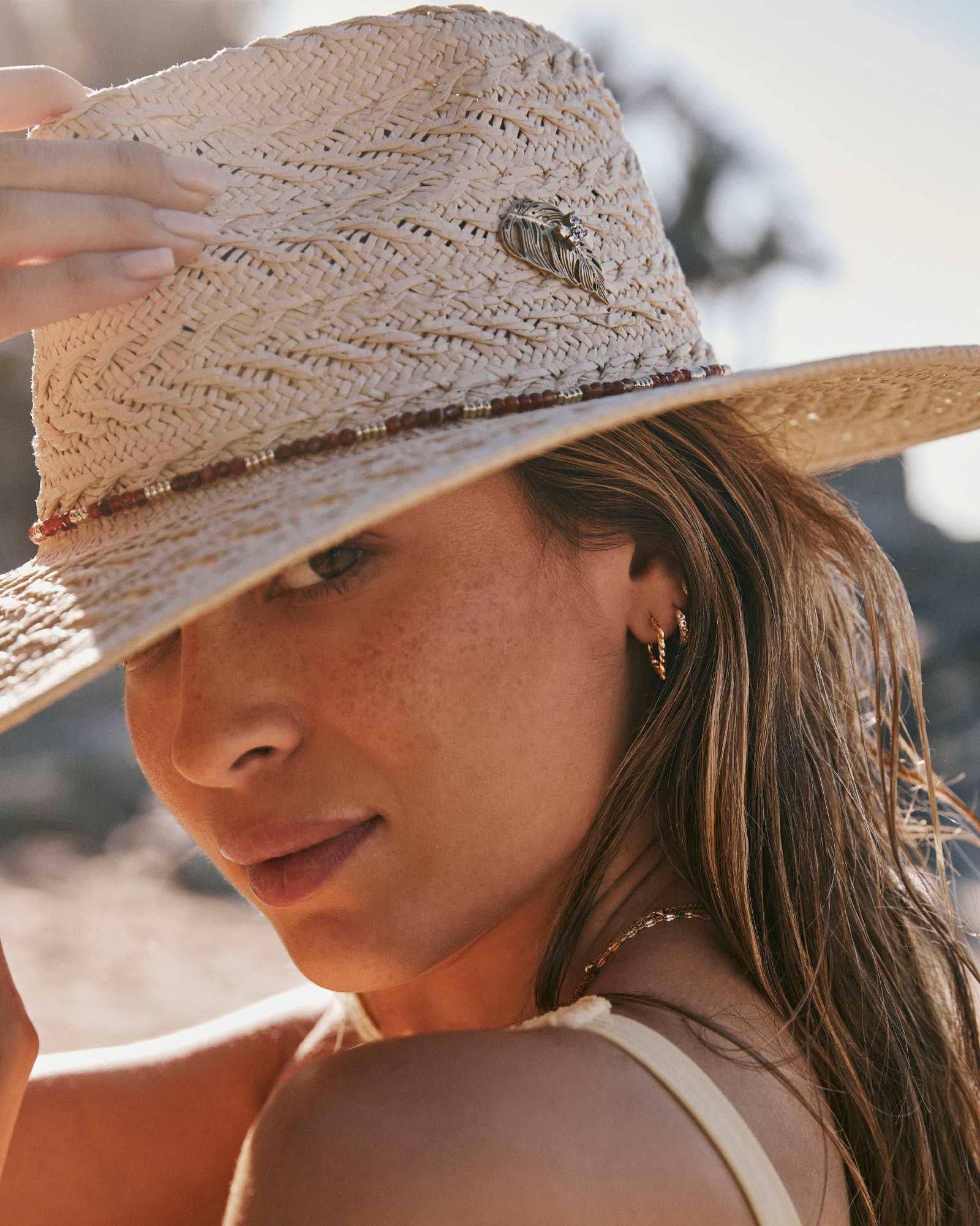 Kayla Vintage Gold Statement Hat Pin Product Image