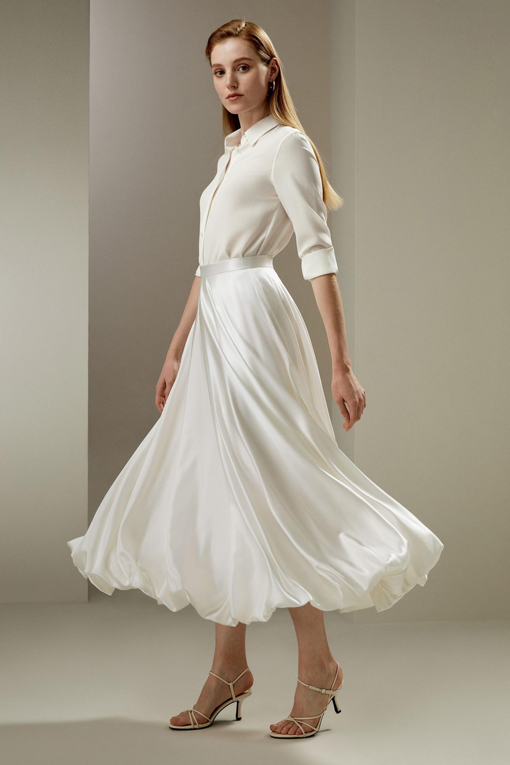 LILYSILK X LYDIA MILLEN Snowdrop Skirt Product Image