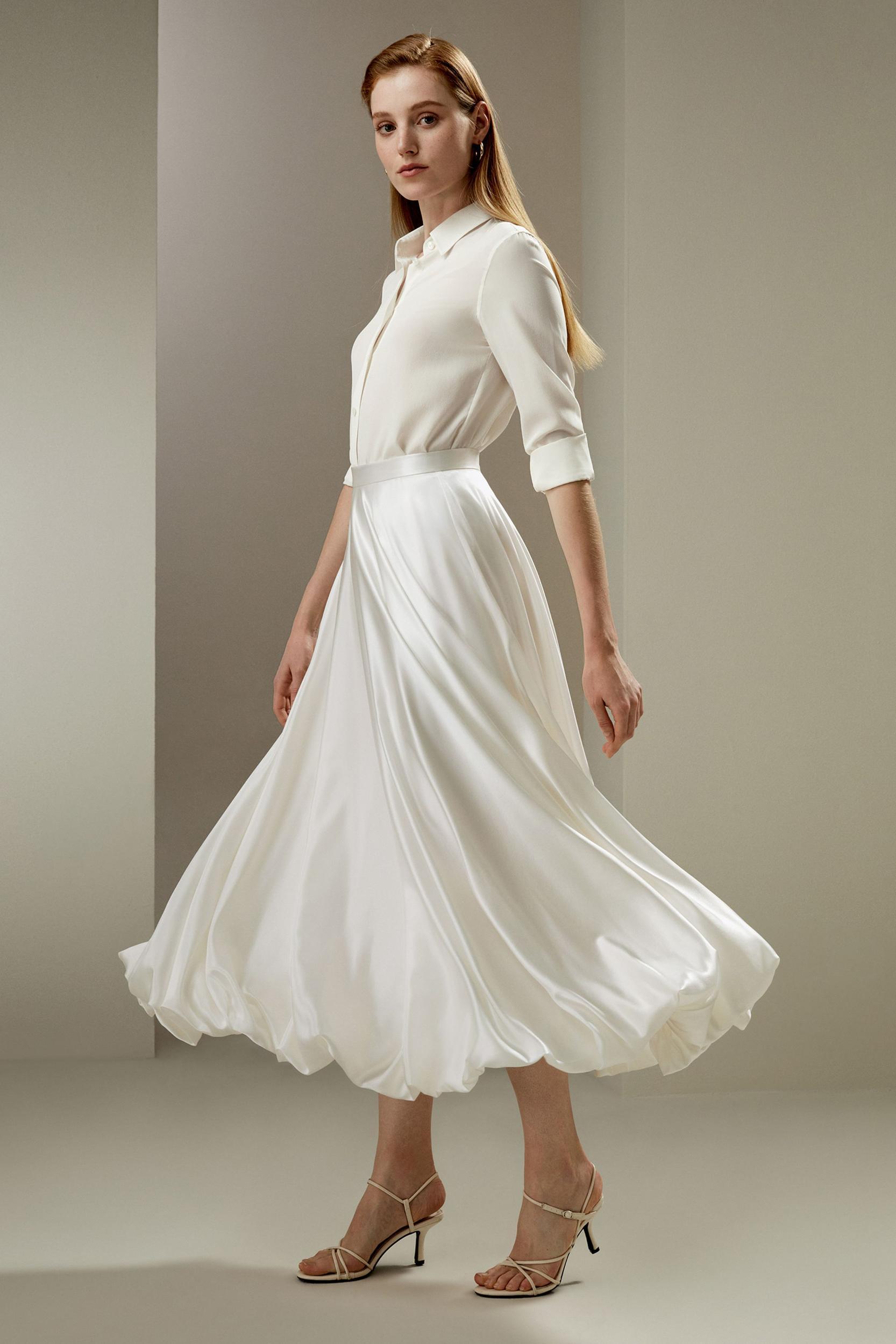 LILYSILK X LYDIA MILLEN Snowdrop Skirt Product Image