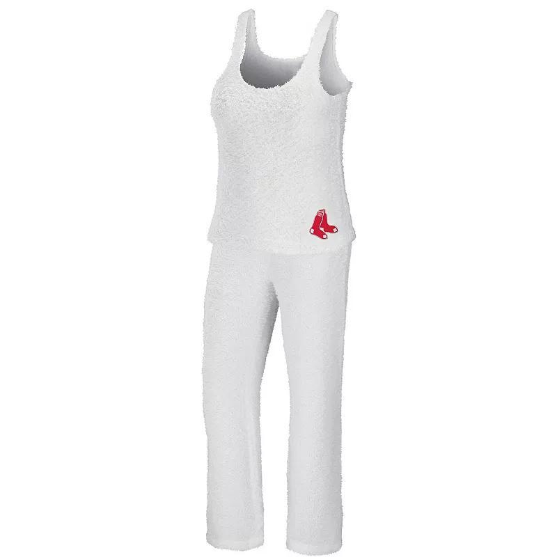 Womens Wear by Erin Andrews Cream Cleveland Browns Cozy Scoop Neck Tank Top Pants Sleep Set Product Image