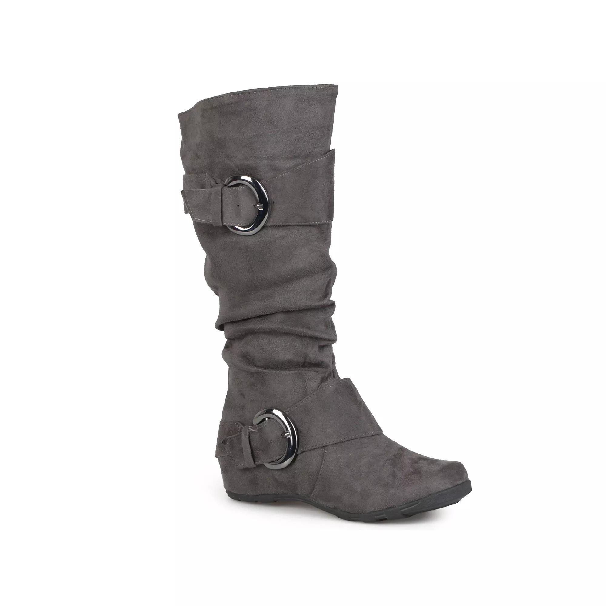 Journee Jester Women's Knee-High Boots, Girl's, Size: 7 Wc, Gray Product Image