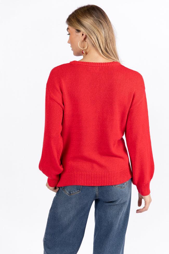 Oh What Fun Red Sweater  FINAL SALE Product Image