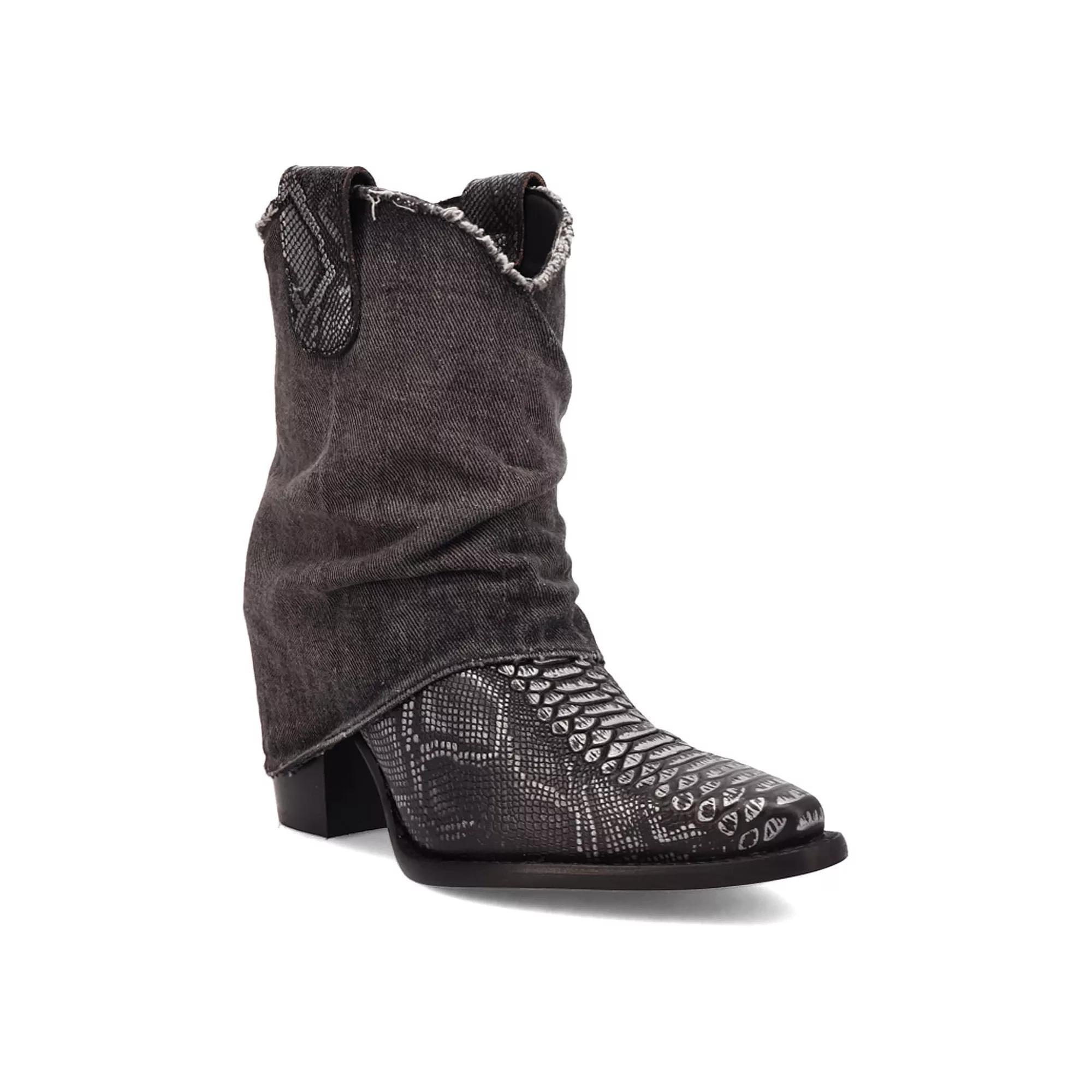 Dingo Denim Dream Women's Ankle Boots, Size: 7.5, Black Product Image