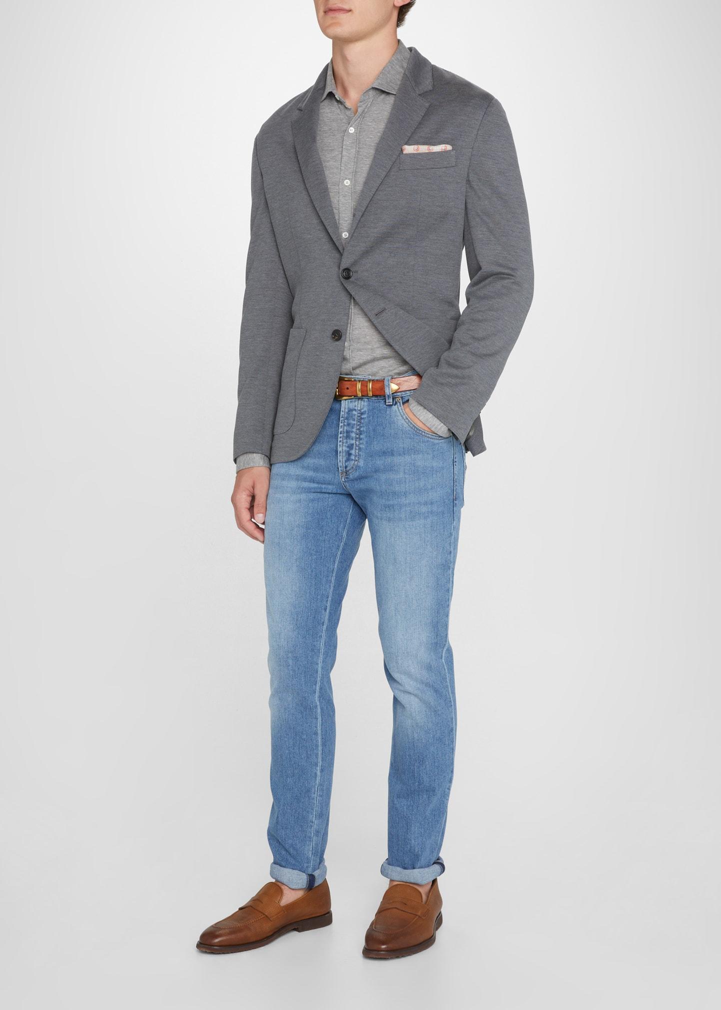 Mens 5-Pocket Denim Jeans Product Image
