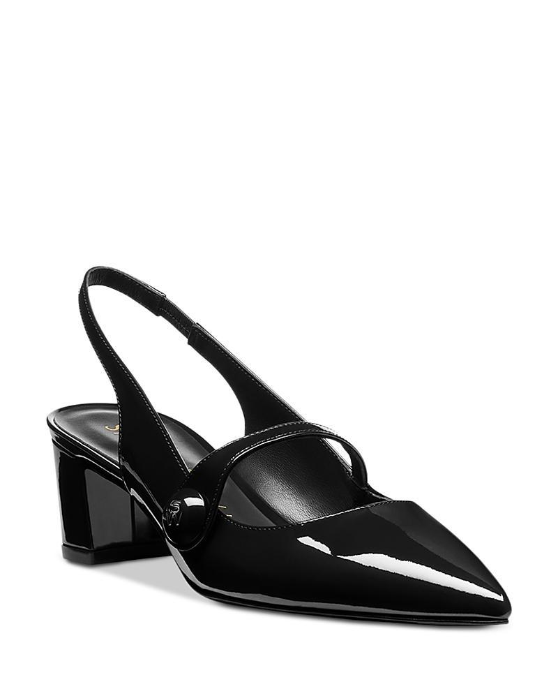 Womens Patent Leather Block-Heel Pumps Product Image