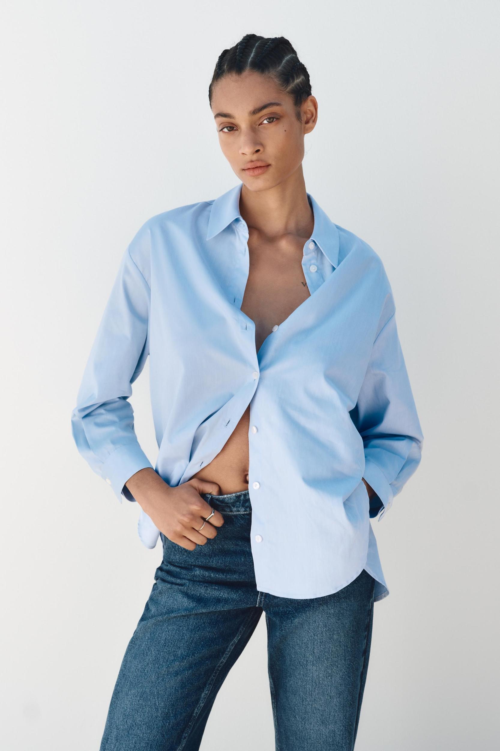 Z1975 DENIM STRAIGHT CUT JEANS WITH A HIGH WAIST Product Image