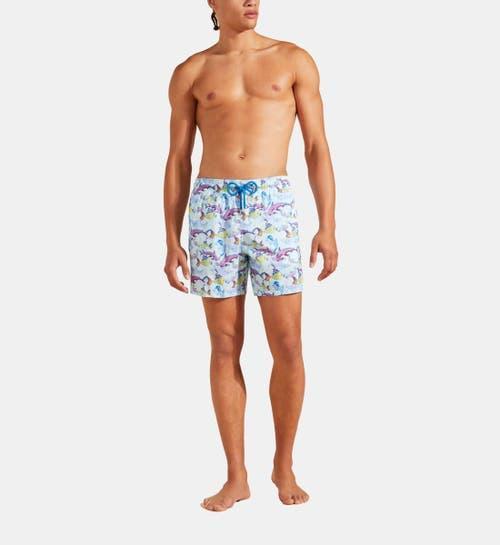 Vilebrequin Men's French History Ultra-Light And Packable Swim Trunks in Thalassa at Nordstrom, Size X-Large Product Image
