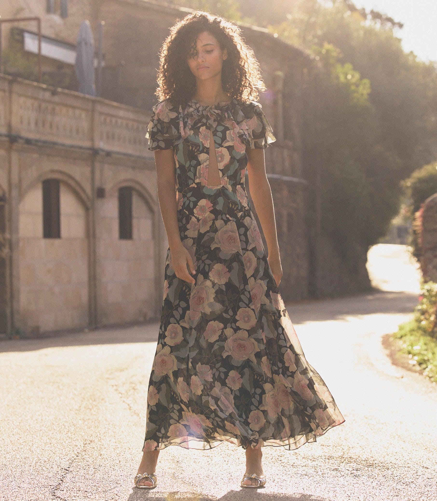 AMIRA DRESS -- ROSE GARDEN FLORAL Product Image