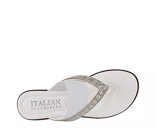Italian Shoemakers Deleiza Women's Sandals, Size: 6, White Product Image
