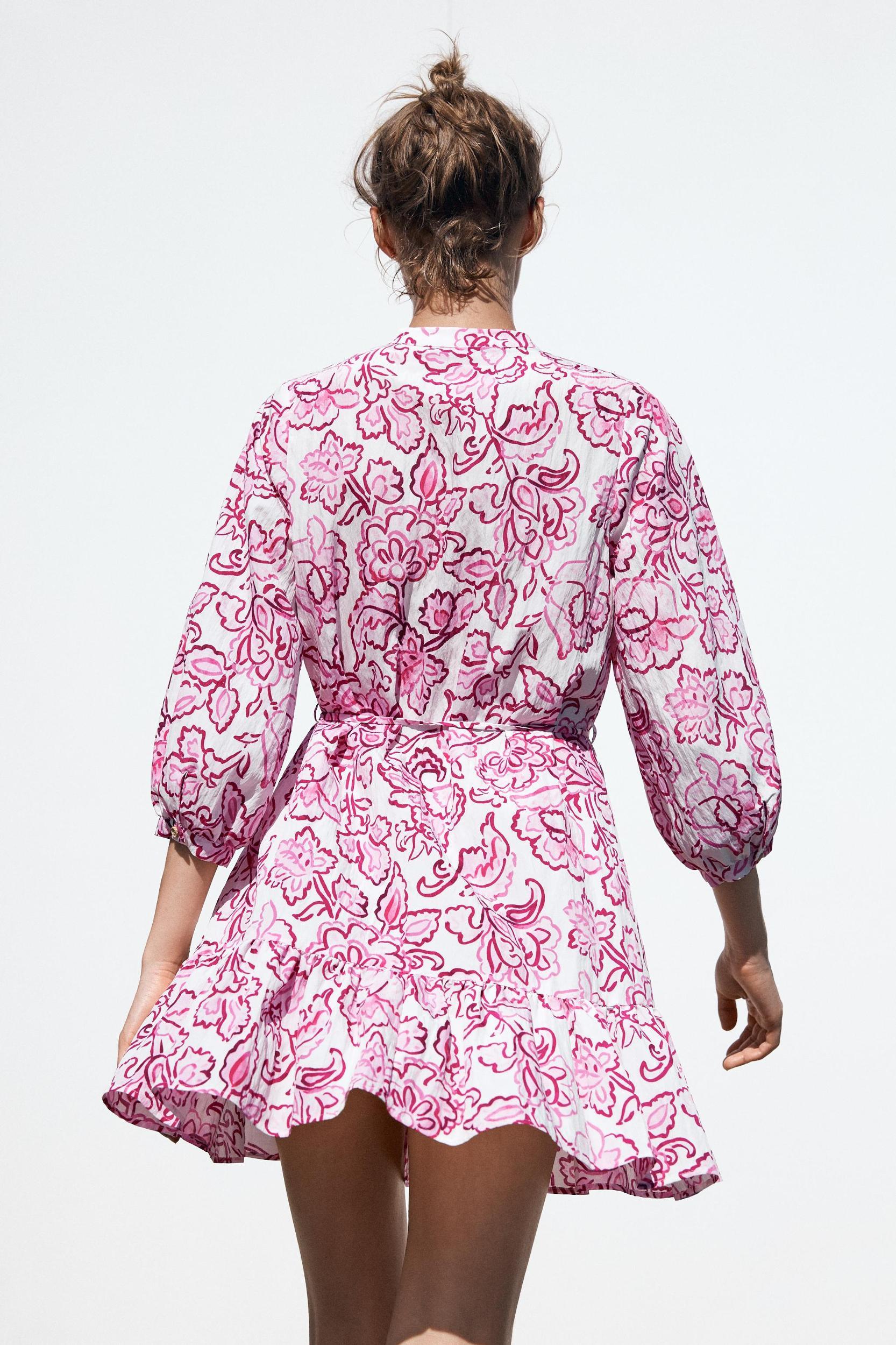 FLORAL PRINT MINI DRESS Product Image