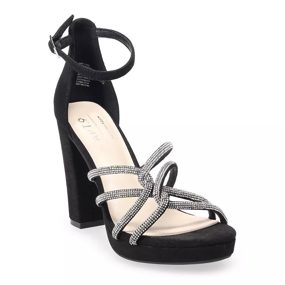 Apt. 9® Elishaa Women's Strappy Dress Sandals, Black Product Image