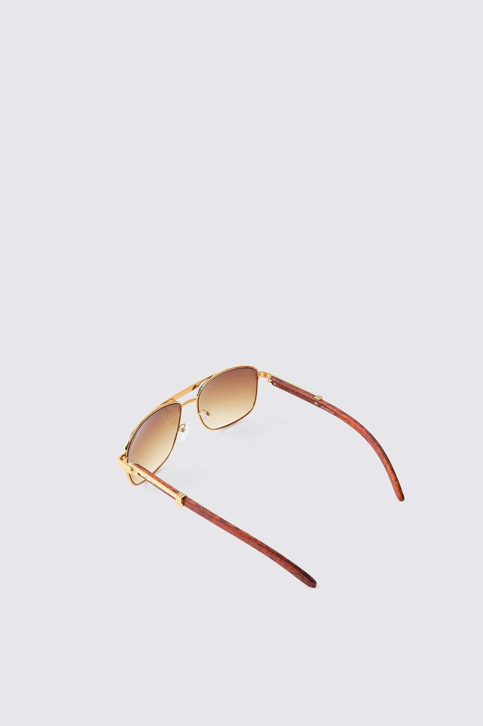 Retro Tinted Lense Sunglasses | boohooMAN USA Product Image