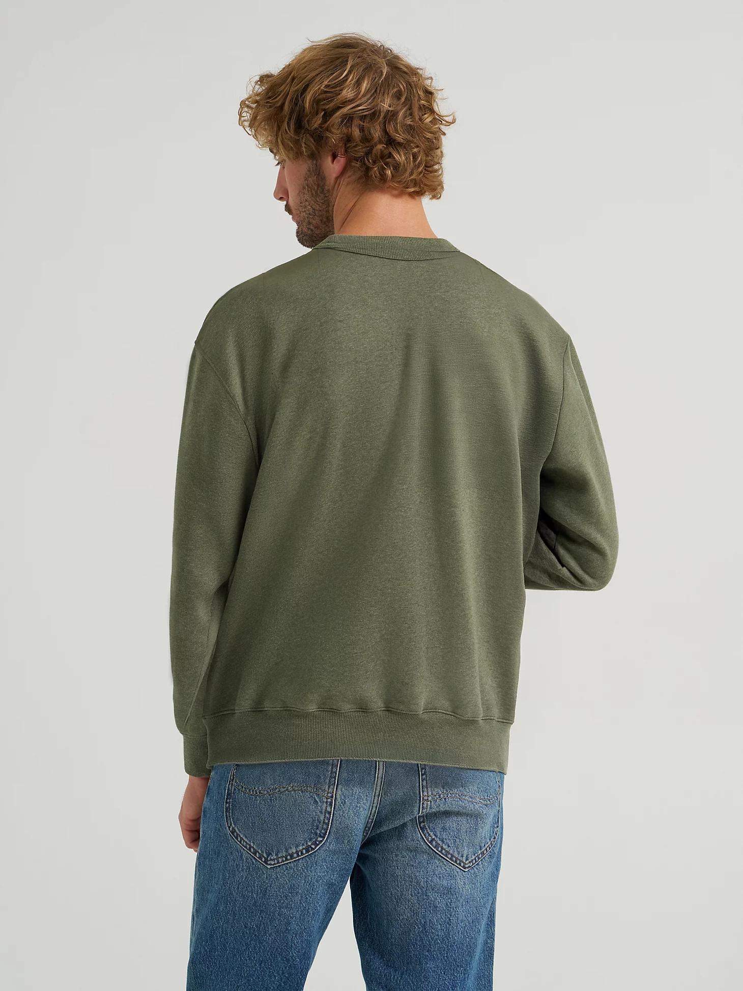 Men's Quilted Crew Sweatshirt | Men's Tops & Tees | Lee® Product Image