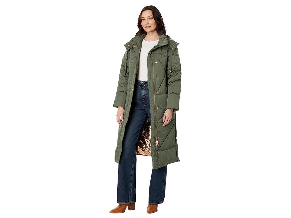 Avec Les Filles Coat Hooded Maxi Puffer Women's Clothing Product Image