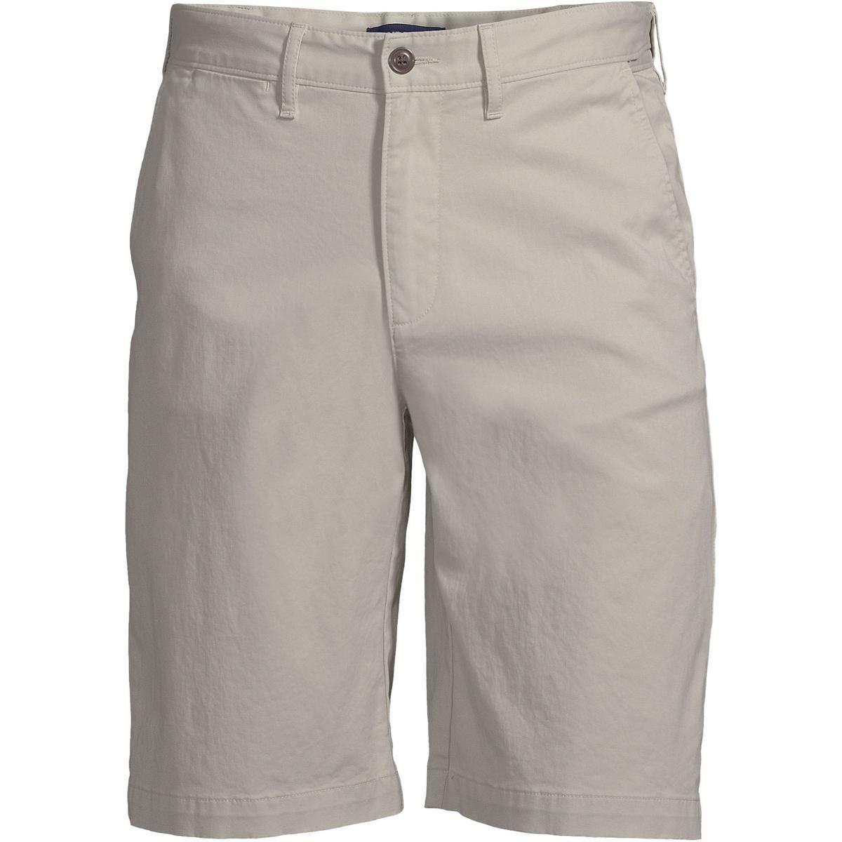 Big & Tall Lands End 11-Inch Comfort-Waist Knockabout Chino Shorts, Mens Green Product Image
