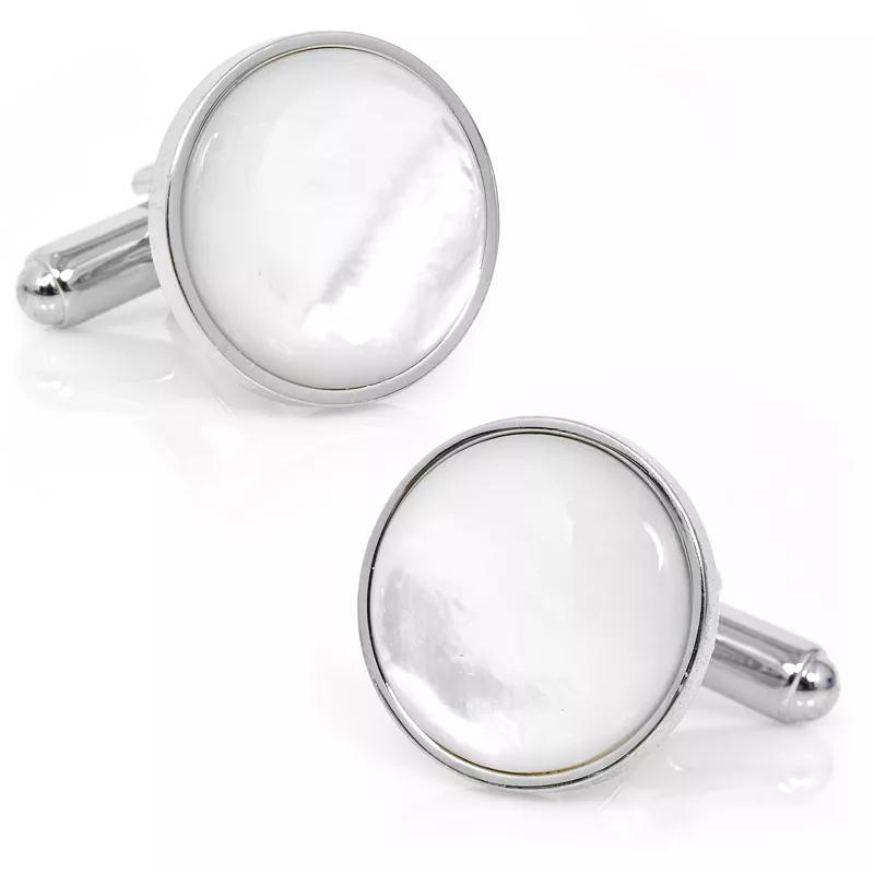 Mens Sterling Silver & Onyx Cufflinks Product Image