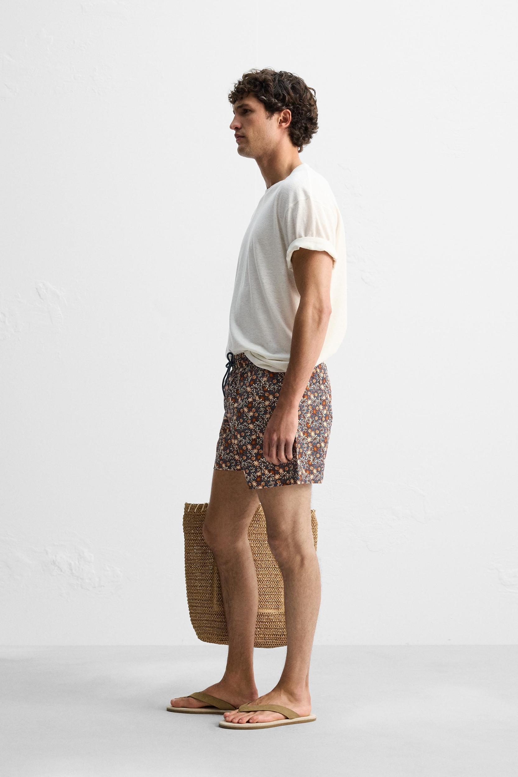 REGULAR FLORAL PRINT SWIMSUIT Product Image