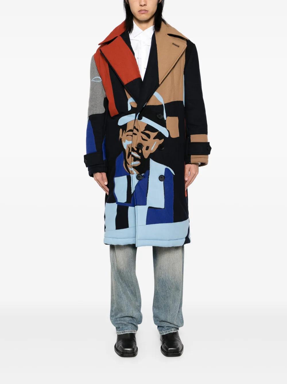 patchwork padded coat Product Image