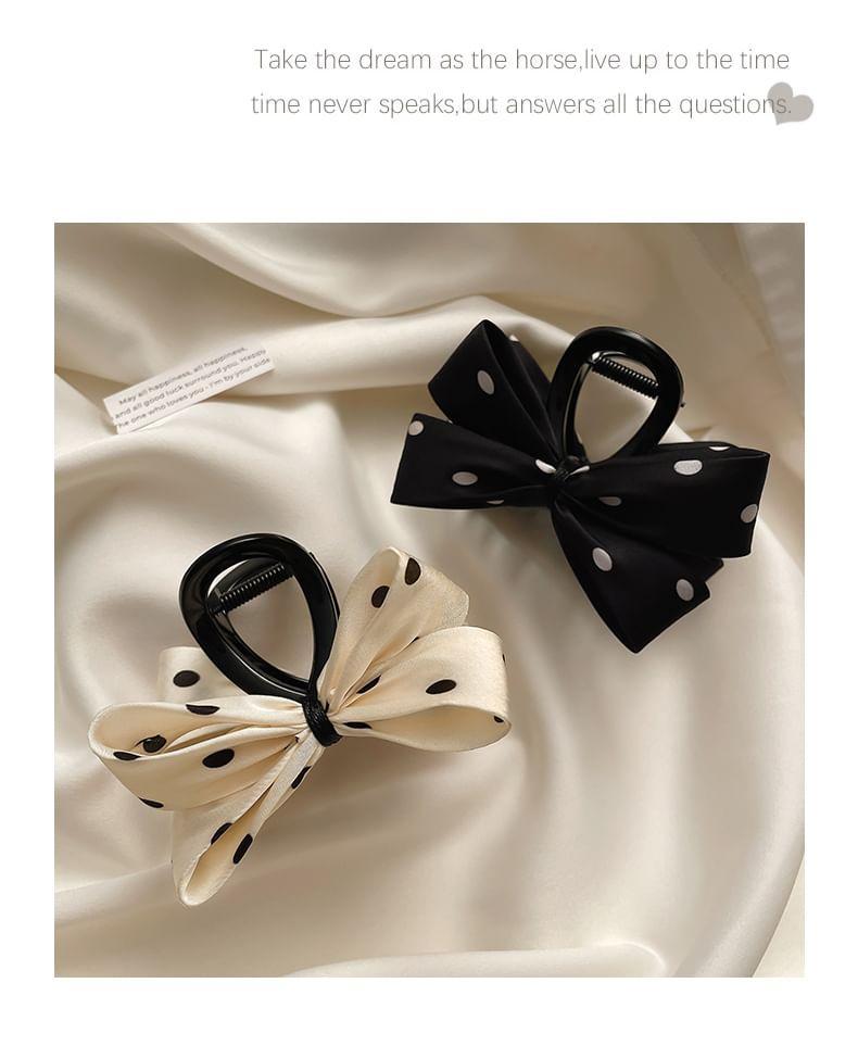 Dotted Bowknot Hair Claw Product Image