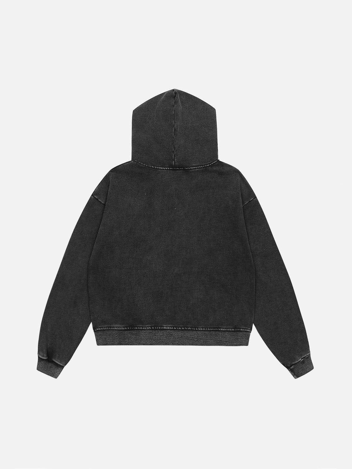 Aelfric Eden Washed Solid Zip Up Hoodie [Recommended By @therealj3n_] Female Product Image