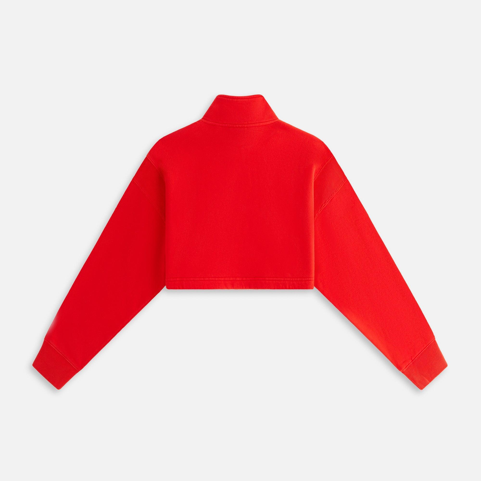 Kith Women Vesper Sueded Quarter Zip - Cinnabar Female Product Image