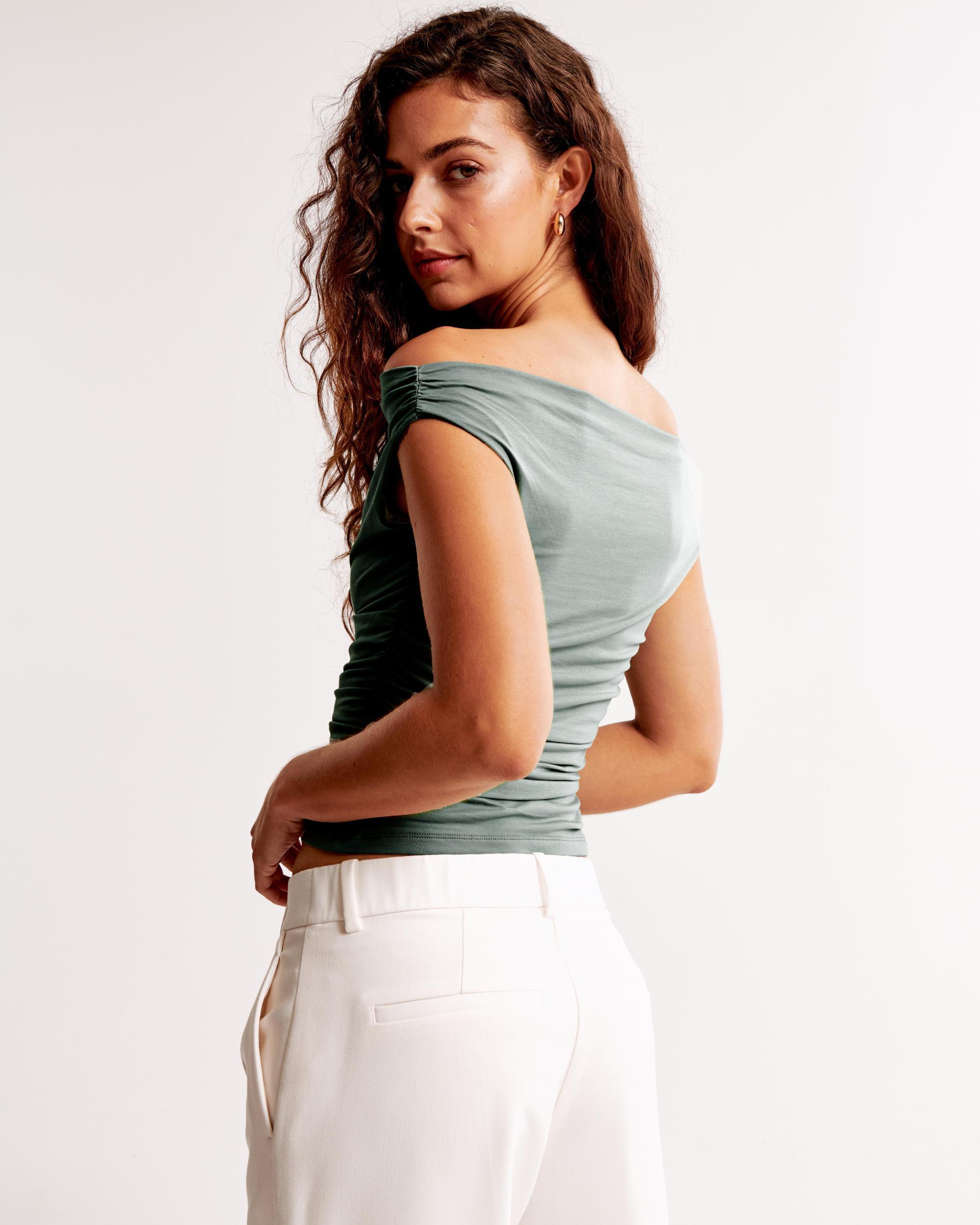 Off-The-Shoulder Ruched Top Product Image