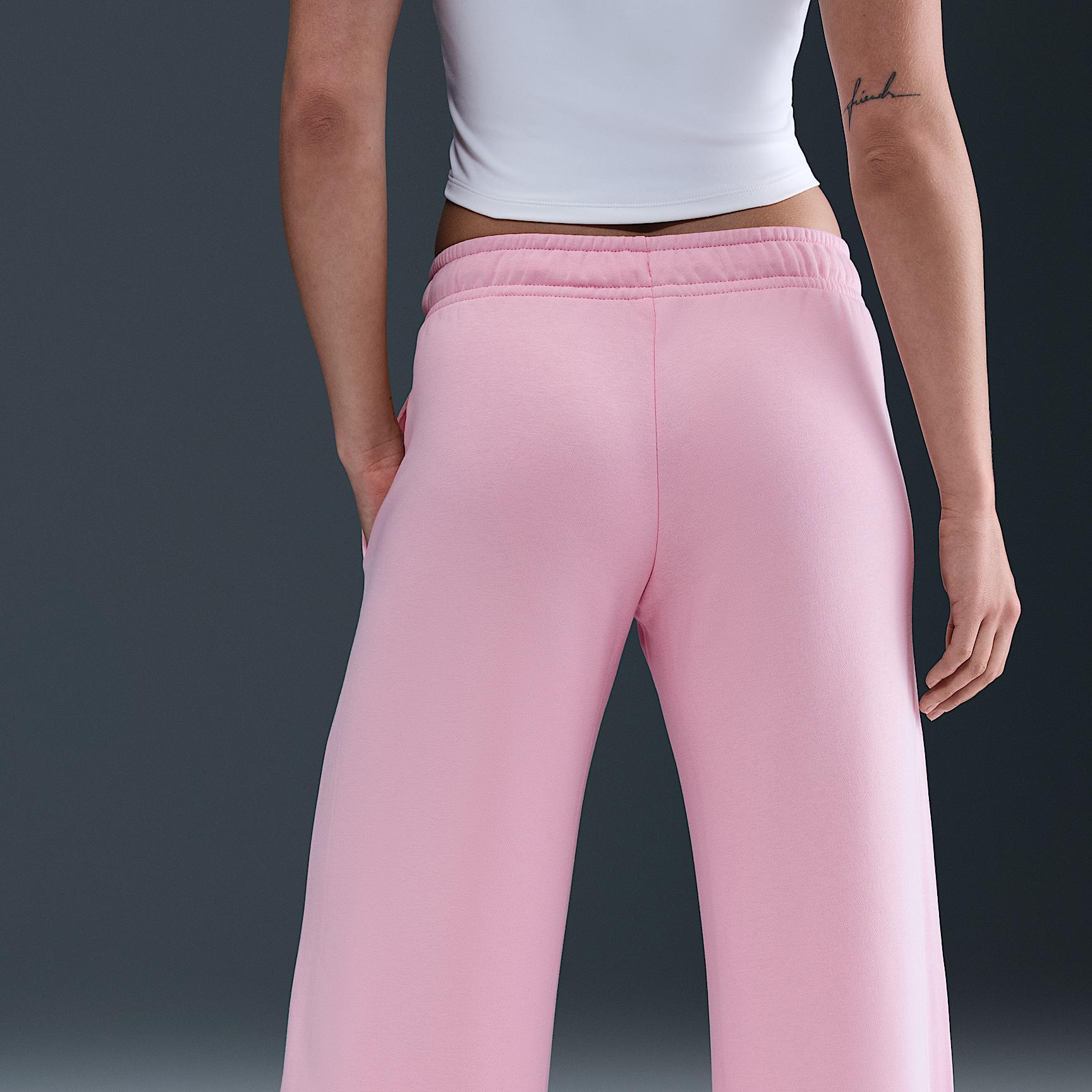 Nike Sportswear Club Fleece Women's Mid-Rise Wide-Leg Sweatpants Product Image