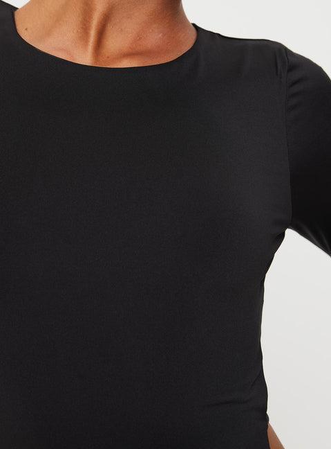 Uzo Long Sleeve Top Black Product Image