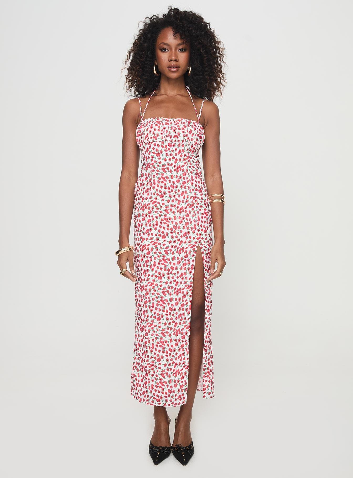 Kish Maxi Dress Red Floral Product Image