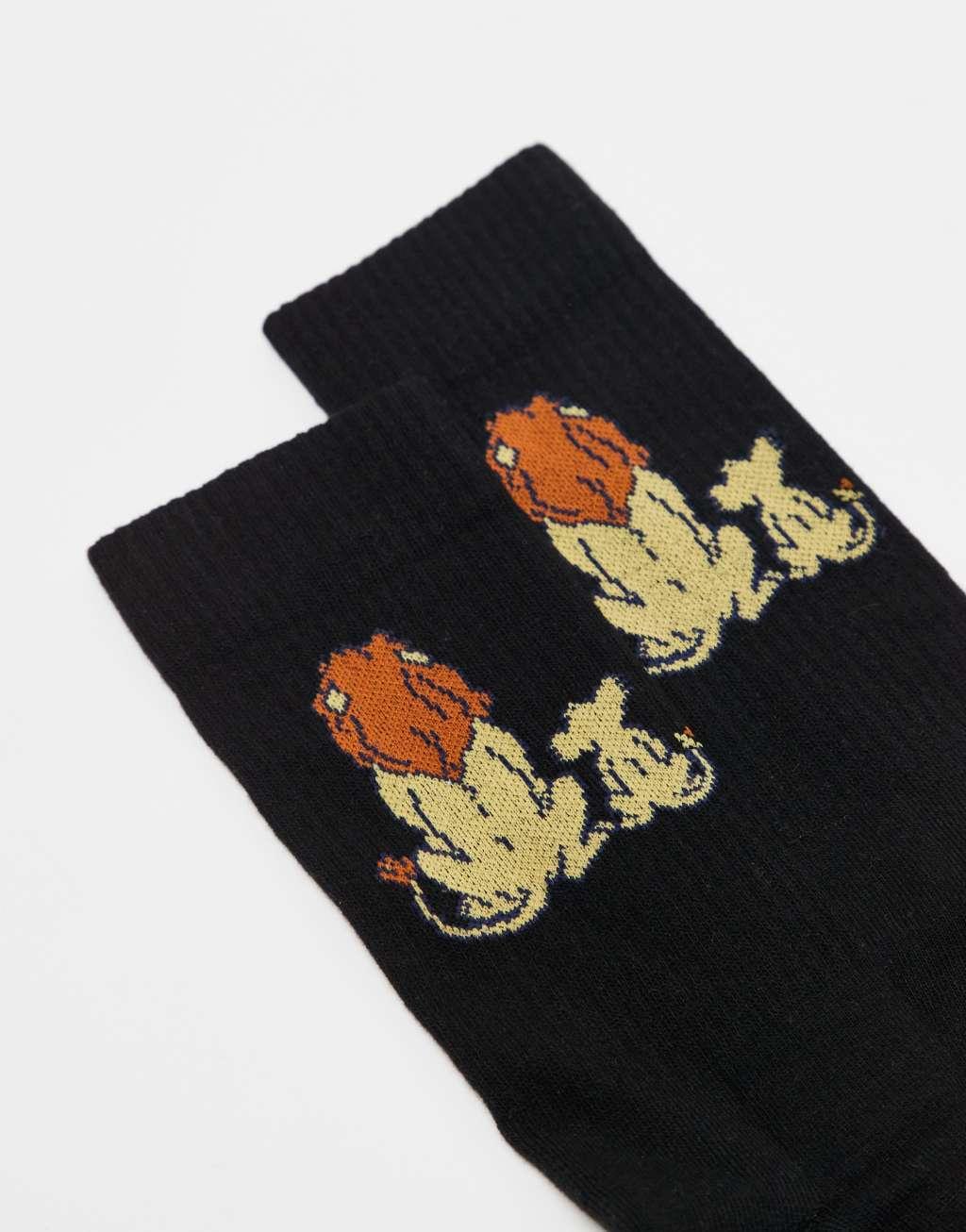 ASOS DESIGN Disney Lion King sock in black  Product Image