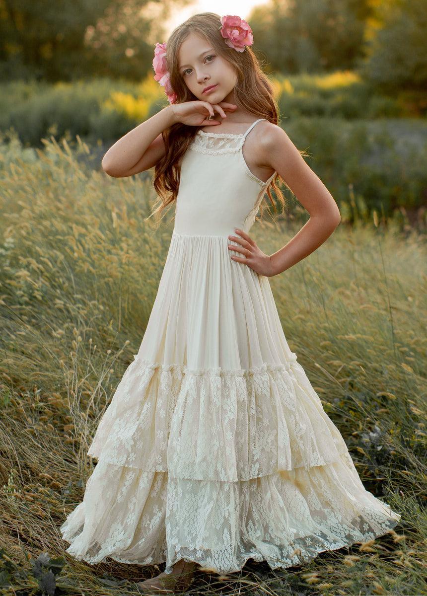 Catrin Dress in Cloud Girls Product Image
