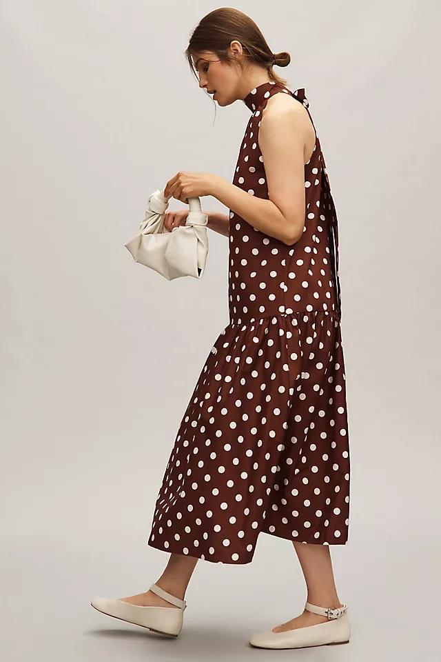Maeve Halter Drop-Waist Midi Dress Product Image