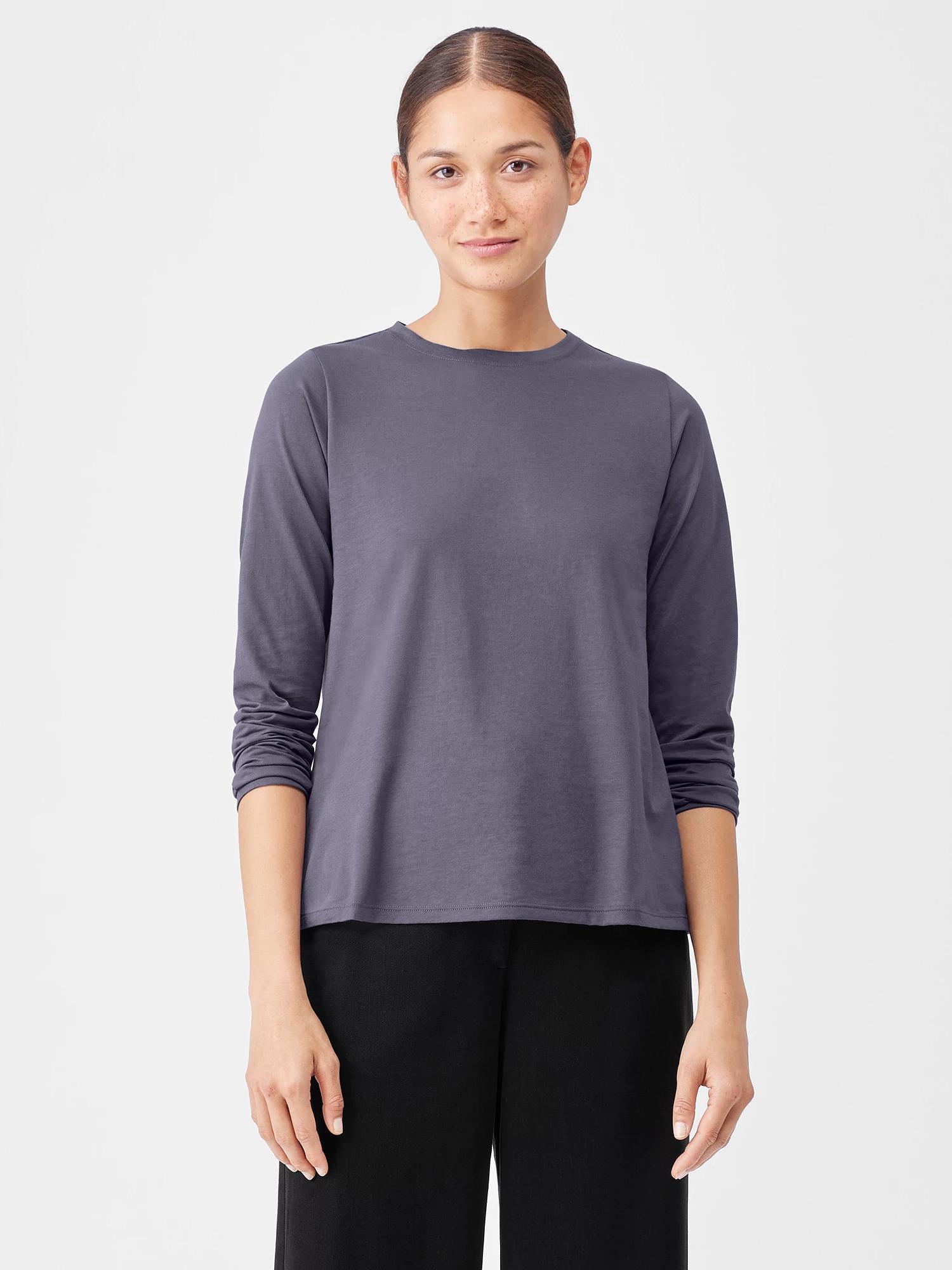 Organic Pima Cotton Jersey Long-Sleeve Tee Product Image