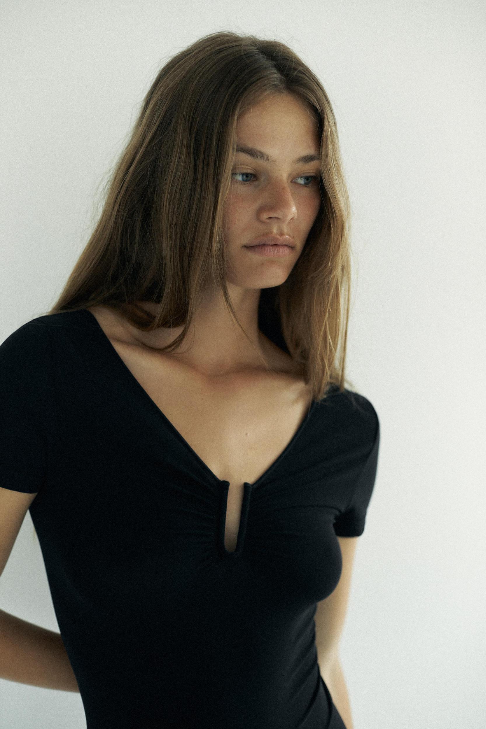 STOCKING BODYSUIT WITH METAL APPLIQUÉ Product Image
