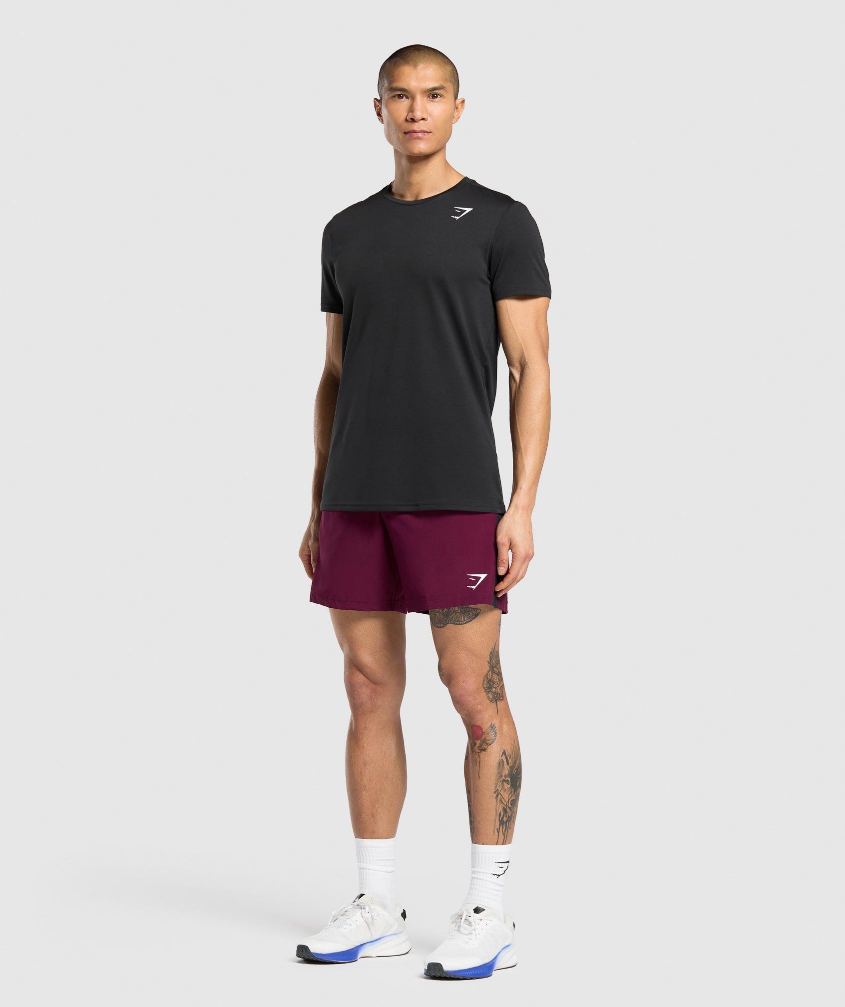Gymshark Sport  7" Shorts - Strong Pink/Black Male Product Image