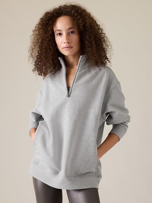 Power of She Forever Fleece 1/4 Zip Sweatshirt Product Image