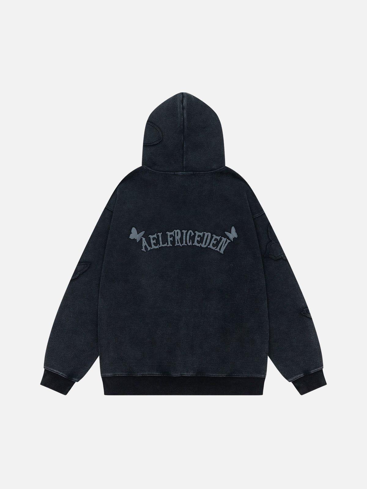 Aelfric Eden Essential Embroidery Washed Hoodie Product Image
