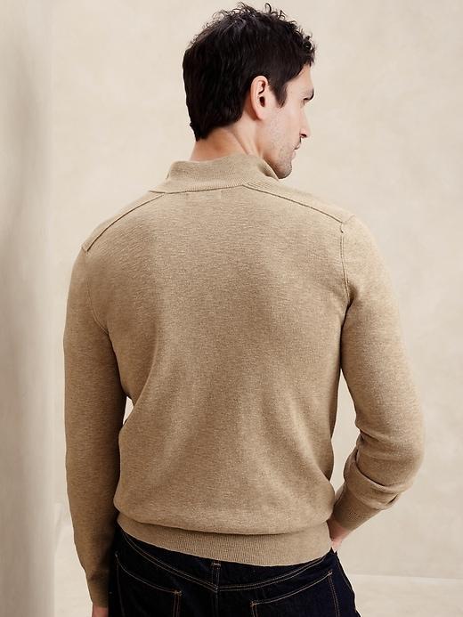 Cotton Slub Sweater Jacket Product Image