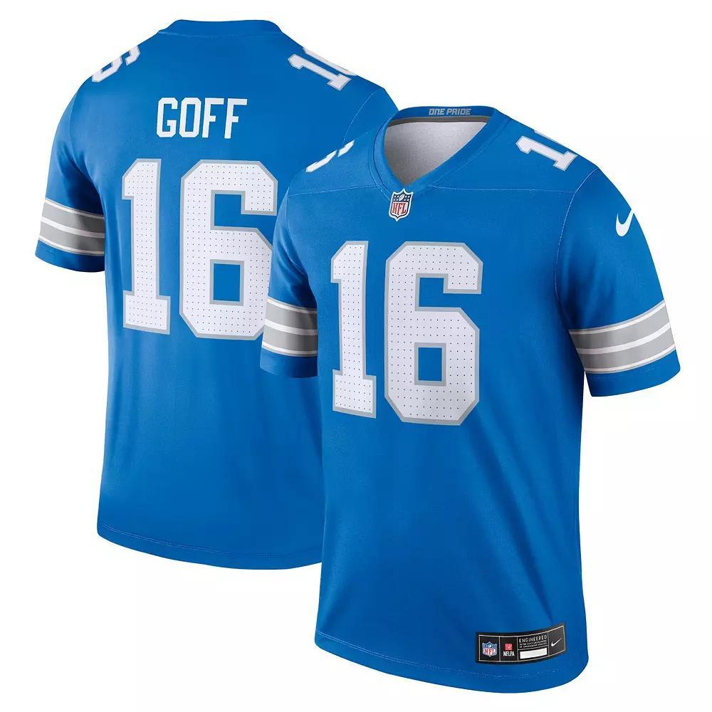Men's Nike Jared Goff Blue Detroit Lions Legend Jersey, Size: Small Product Image