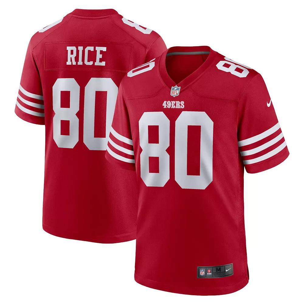 Men's Nike Jerry Rice Scarlet San Francisco 49ers Retired Team Player Game Jersey, Size: 2XL Product Image