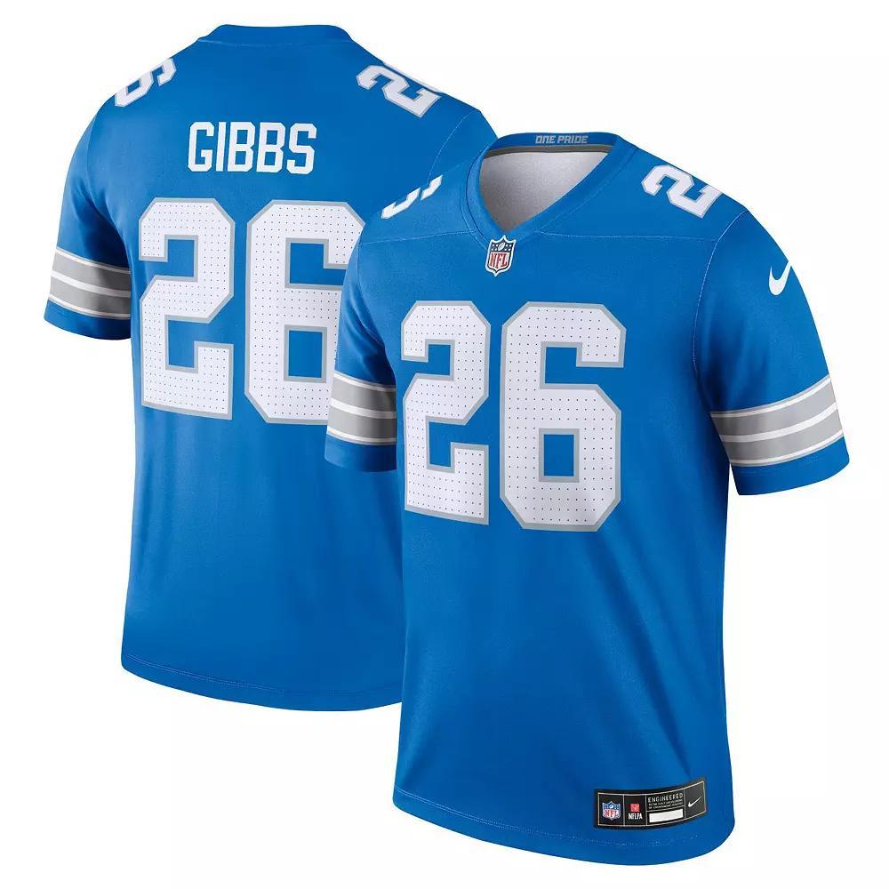 Men's Nike Jahmyr Gibbs Blue Detroit Lions Legend Jersey, Size: Large Product Image
