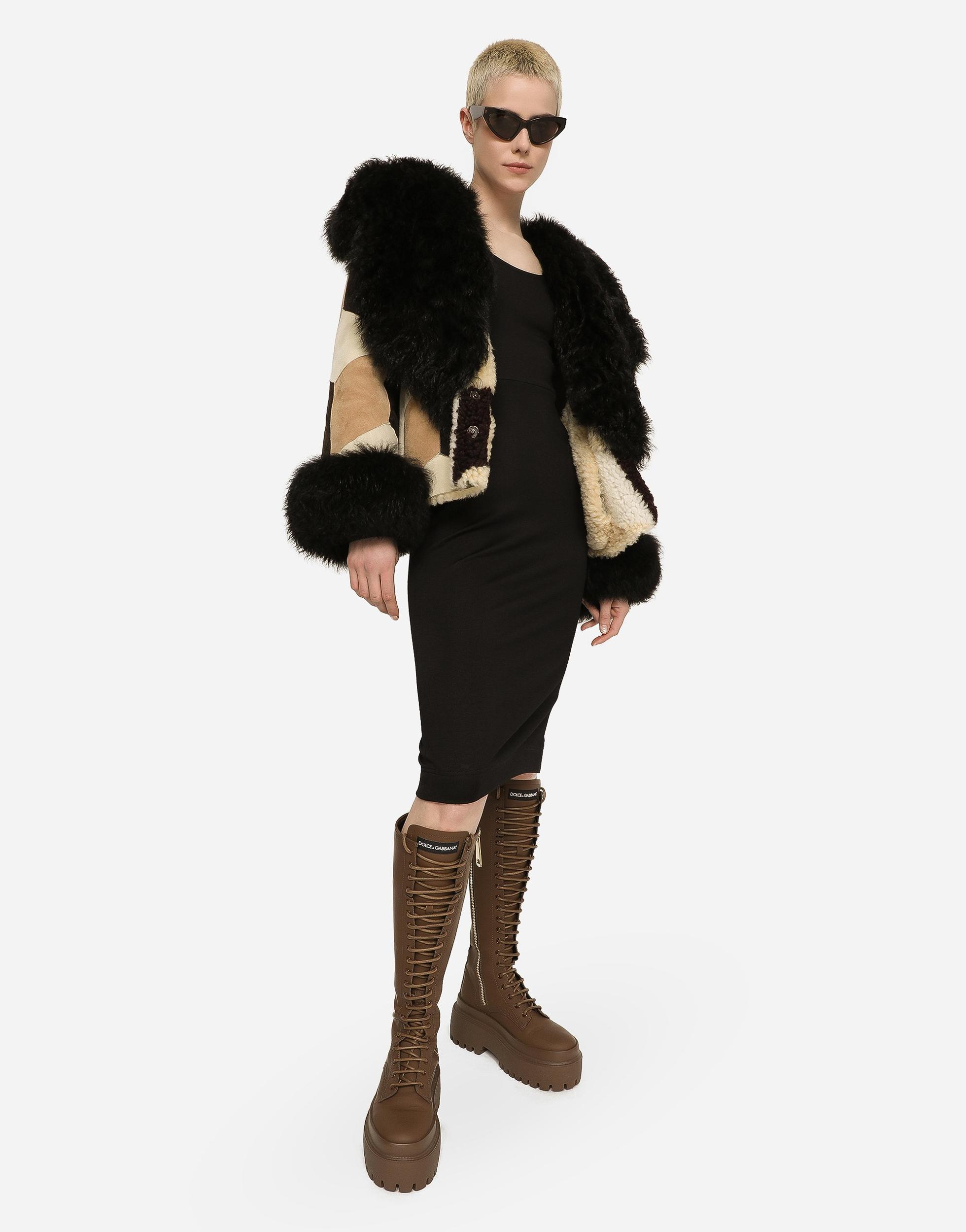 DOLCE & GABBANA Black Milano Midi Dress Product Image