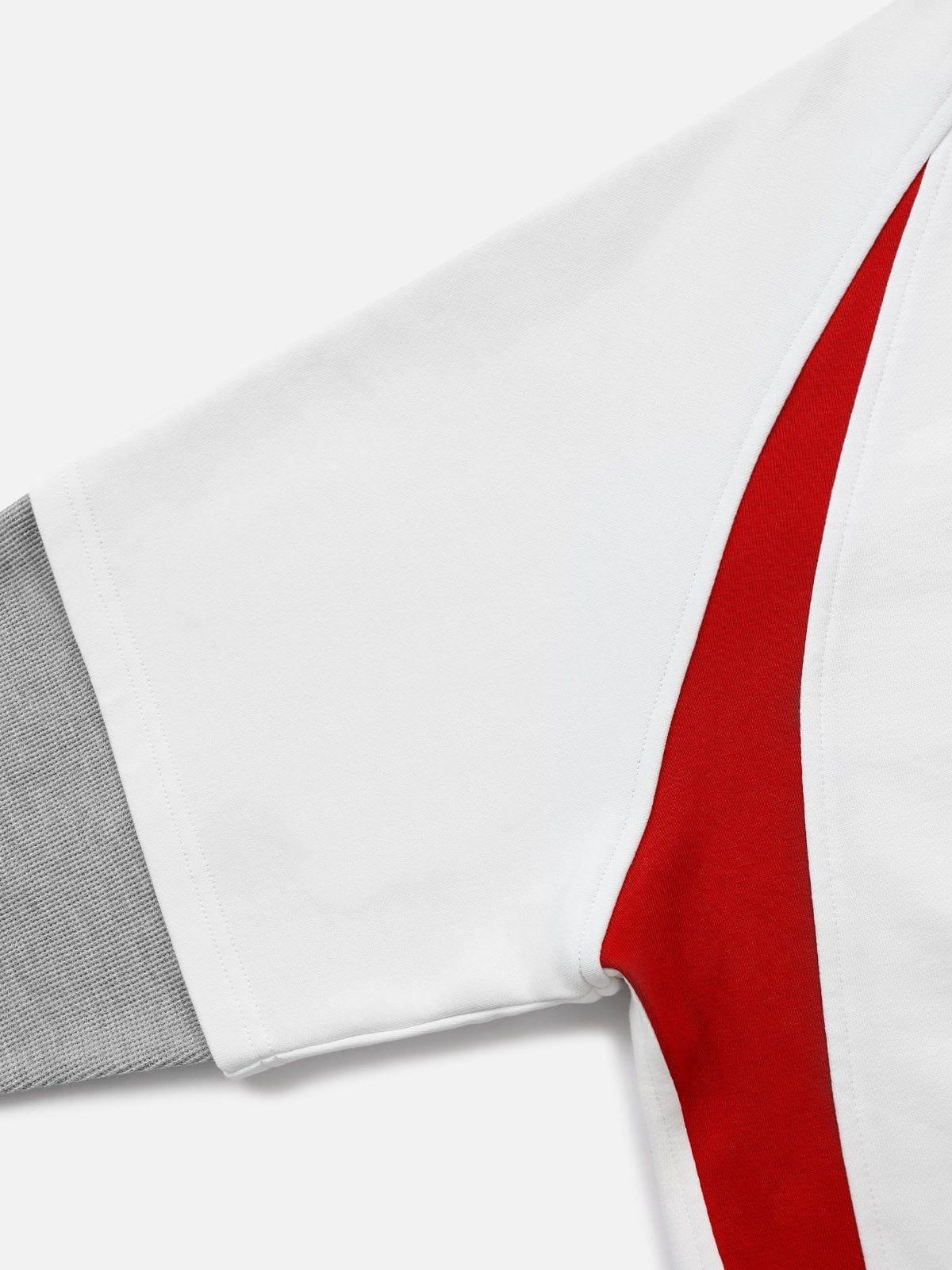Aelfric Eden Patchwork Embroidery Hoodie Product Image