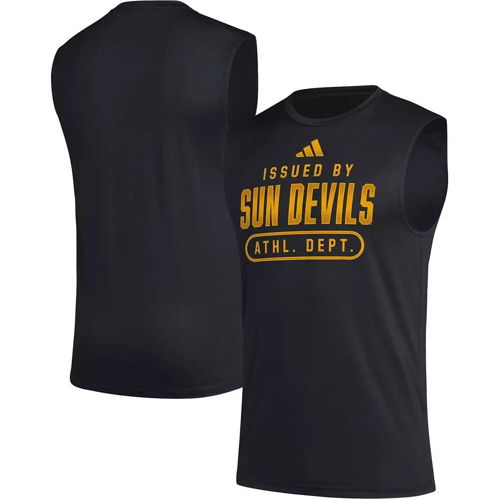 Men's adidas Black Arizona State Sun Devils Sideline AEROREADY Pregame Tank Top, Size: Large Product Image