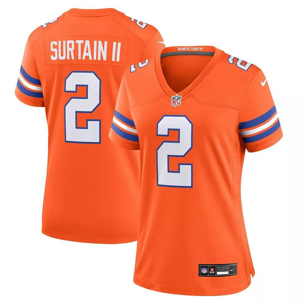 Womens Nike Patrick Surtain II Denver Broncos Mile High Collection Game Jersey Product Image