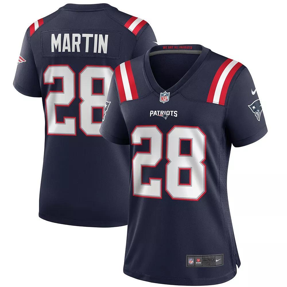 Women's Nike Curtis Martin Navy New England Patriots Game Retired Player Jersey, Size: Large, Blue Product Image